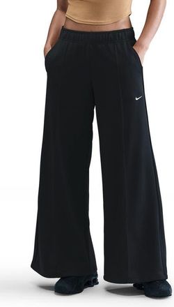 Nike Sportswear Wide Leg Track Pants in 010 Black/sail at Nordstrom, Size Xx-Large