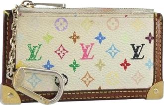Louis Vuitton Pre-owned Vintage Canvas Portemonnee - Dames - Vintage Accessoires - Wit - ONE Size - Vintage
