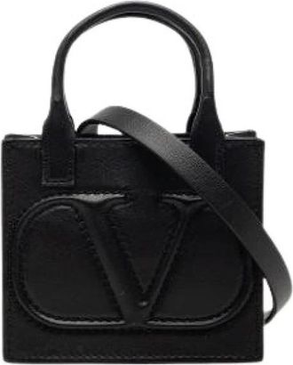 Valentino Pre-owned Satchel - Dames - Vintage Mini Tas - Zwart - ONE Size - Leer - Vintage