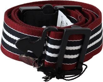 Costume National Stripe Buckle Womens Belt