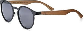 Earth Wood Positano Polarized Sunglasses in Black/black at Nordstrom