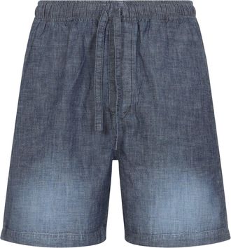 Loewe Blue Cotton Shorts-Uomo