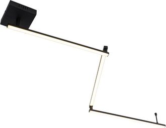 QAZQA Lampada da soffitto annuschka - Design - Acciaio,Plastico - Nero - Oblungo (non sostituibile) led Max. 3 x 20 Watt - Qazqa