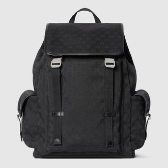 Gucci GG Canvas Large Backpack, Black, GG Canvas