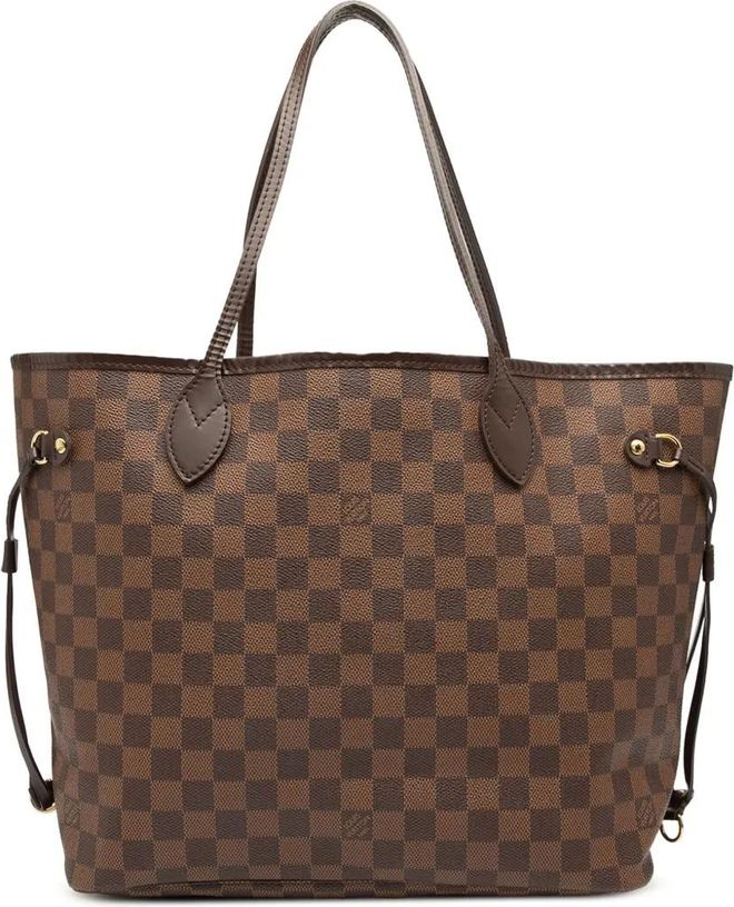 2008 Damier Ebene Neverfull MM tote bag - Brown