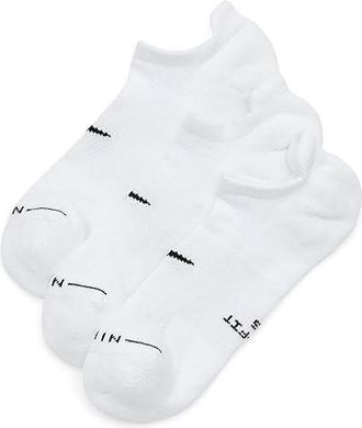 Nike Elevated No Show (3 Pairs) Athletic Shoes 3 : SM (US 4-6 Big Kid Shoe Size - Womens Shoe 4-6), Cotton