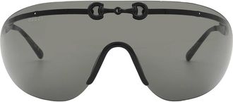 Gucci Grey Shield Mens Sunglasses GG1656S 001 99