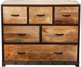 Miliboo C&oacute;moda Industrial Madera Maciza Industria