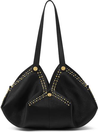 Versace Borsa a spalla Protea in pelle - Nero