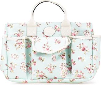Gucci Pre-owned Handbags, female, Green, Size: ONE SIZE Pre-owned Floral Print Tote Bag