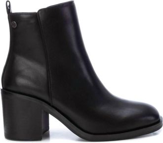 Xti Womens Block Heel Booties In Black