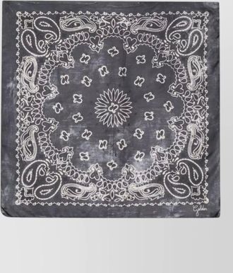 Golden Goose silk square foulard paisley pattern