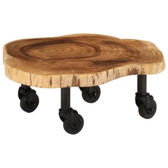 vidaXL Mesa De Centro De Madera De Acacia Maciza 60x55x25 Cm Vidaxl
