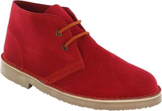 Roamer s 2 Eye Desert Boots Mens Boys Real Suede Leather M467 Pointed Toe UK3-12 Red