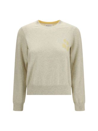 Isabel Marant Womens Sweater Lanta Light Grey-Light Yellow Grey/light