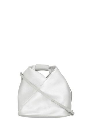 Maison Margiela Folded Silver Crossbody Bag with Adjustable Strap