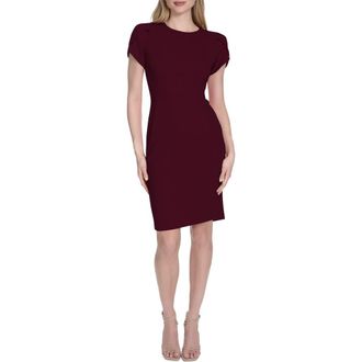 Calvin Klein Tulip Sleeve Sheath Dress in Aubergine at Nordstrom Rack, Size 10