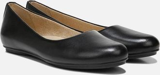 Naturalizer Womens Naturalizer Maxwell H3385L4001 Ballet Flat Black Leather GAL1429