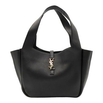Saint Laurent Black Leather Tote Bag (Pre-Owned)