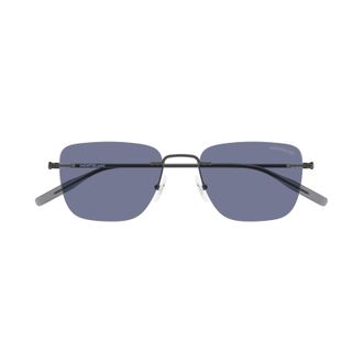 Montblanc Rimless Rectangular Sunglasses with Adjustable Nose Pads