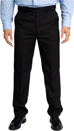 Generic Mens Thermal Lined EXPANDA Expand-A-Band SELF Adjusting Waist Band Trousers (Black, 32 29)