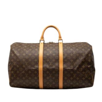 Louis Vuitton Pre-owned Weekend Bags, female, Brown, Size: ONE SIZE Pre-owned Keepall 55