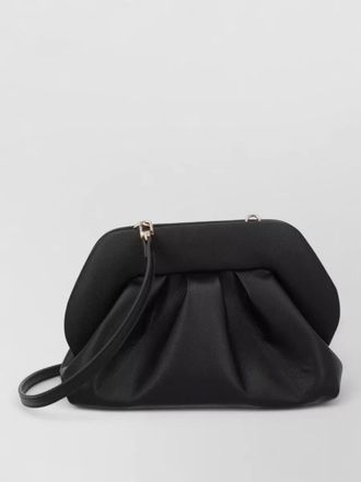 Themoir&egrave; pleated clutch bag top handle design