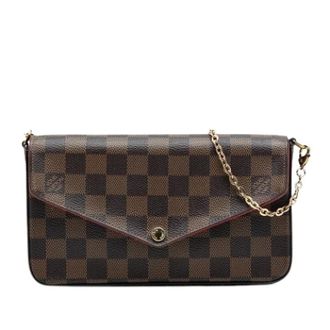 Louis Vuitton Pre-owned Clutches, female, Brown, Size: ONE SIZE Pre-owned Canvas Clutch