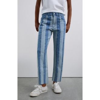 Scalpers Straight Patch Denim Pant in Indigo at Nordstrom, Size 42 Eu
