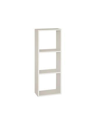 Deco Wood Estanteria de madera lacada en tono blanco con 2 estantes