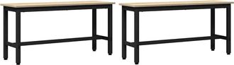 vidaXL Banca De Comedor 100 X 32,5 X 48,5 Cm 2 Uds. Vidaxl