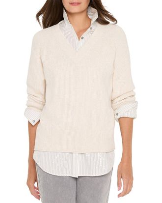 Nic+Zoe Nic+Zoe Shaker Stitch Sweater