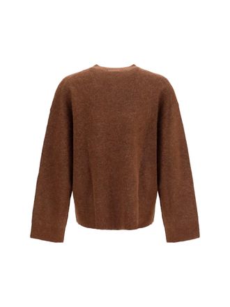 Represent Mens Knitted Logo Sweater Chocolate