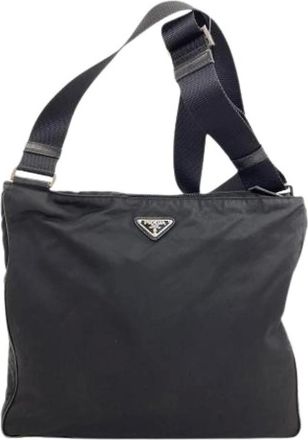 Prada Pre-owned Cross Body Bags, female, Black, Size: ONE SIZE Pre-owned Vintage Shoulder Bag