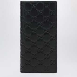 Gucci Black GG Emblem long wallet