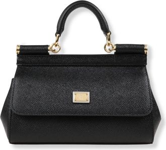 Dolce & Gabbana Kleine Sicily Handtas - Dames - Handtassen - Zwart - ONE Size - Leer - Tassen