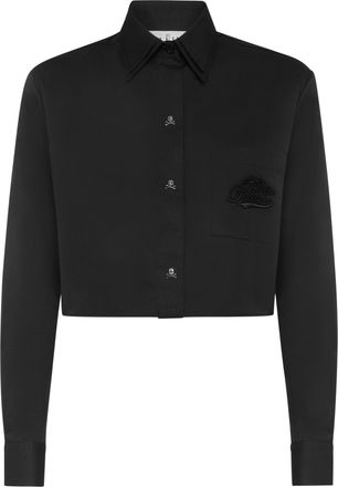 Philipp Plein Cropped Double Collar Shirt Plein Deluxe