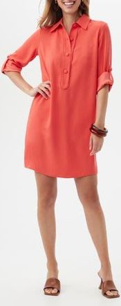 Trina Turk Portrait Collar Shirtdress in Slushie at Nordstrom Rack, Size Medium