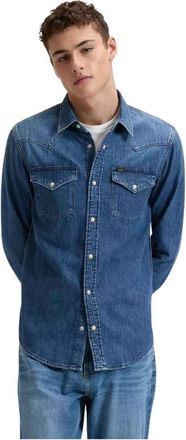 Lee Regular Western Shirt - Heren - Spijkeroverhemden - Blauw - M - Denim - Overhemden