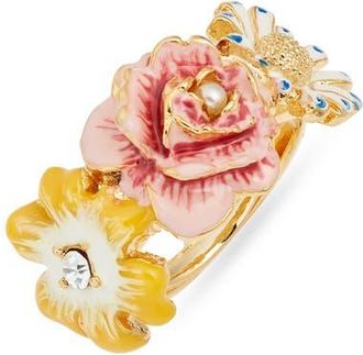 Kenneth Jay Lane Flower Ring in Gold at Nordstrom