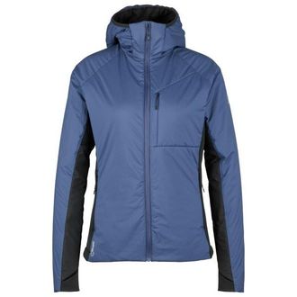 Stoic MountainWool60 JokkmokkSt. Hybrid Hoody Isolationsjacke f&uuml;r Damen | blau