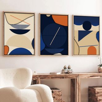 Dmora Cuadro Meravane, Estructura De Madera Noble, 50x70h Cm Multicolor
