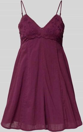 Only Minikleid aus reiner Baumwolle Modell PANOLA in Dunkelrot, Gr&ouml;&szlig;e XL