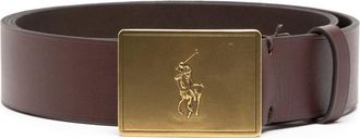 Polo Ralph Lauren Polo Pony leather belt - men - Leather - 36 - Brown