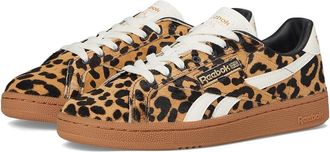 Reebok Lifestyle Club C Grounds UK Womens Shoes Cheetah/Cheetah/Chalk : 5 B - Medium, Suede