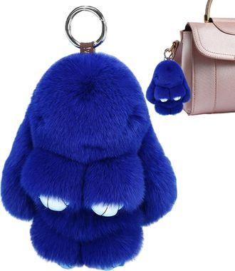 Generic Plush Rabbit Keychain, Stuffed Animal Plush Keychain Accessories, Handmade Soft Rabbit Keychain, Rabbit Lulu Keyring, Cute Rabbit Keychain, Rabbit, bl