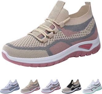 Generic Womens Trainers with Lacing Arch Support Running Shoes Outdoor Running Sporty Sports Shoes Breathable Comfortable Soft Lightweight Trainers Walking Sh