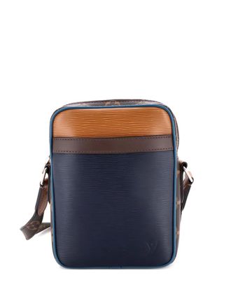 Louis Vuitton Danube Handbag Epi Leather with Monogram Canvas Slim crossbody bag - Blauw