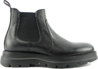 Marco Ferretti Zwarte Chelsea boots in Beatles-stijl - Heren - Chelseaboots - Zwart - 41 EU - Leer - Schoenen