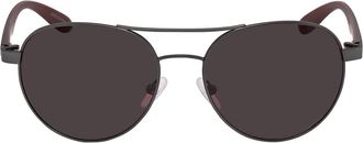 Calvin Klein Grey Pilot Ladies Sunglasses CK19313S 008 55